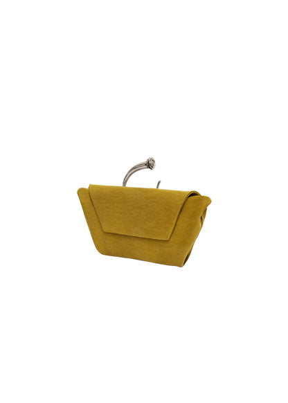 Bracelet Bag in Green Satin