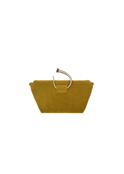 Bracelet Bag in Green Satin