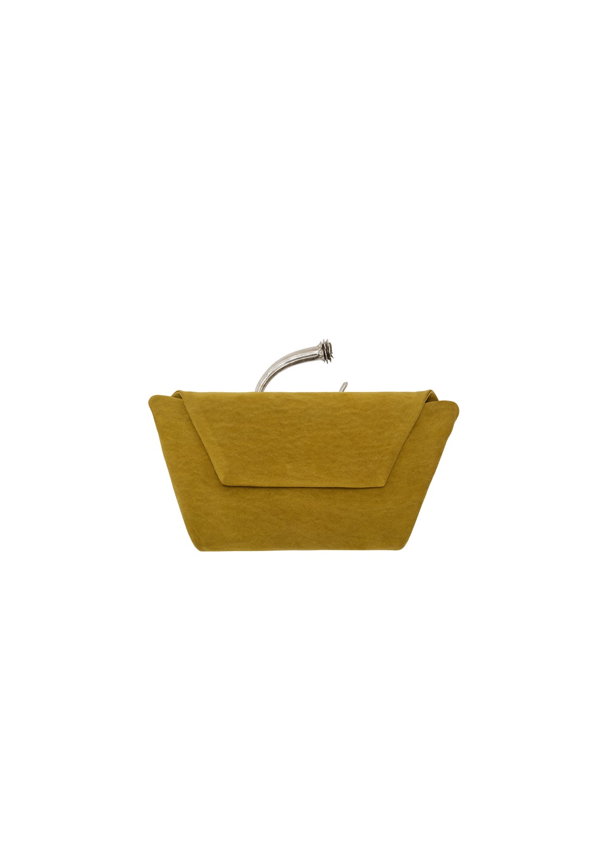 Bracelet Bag in Green Satin