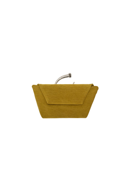 Bracelet Bag in Green Satin