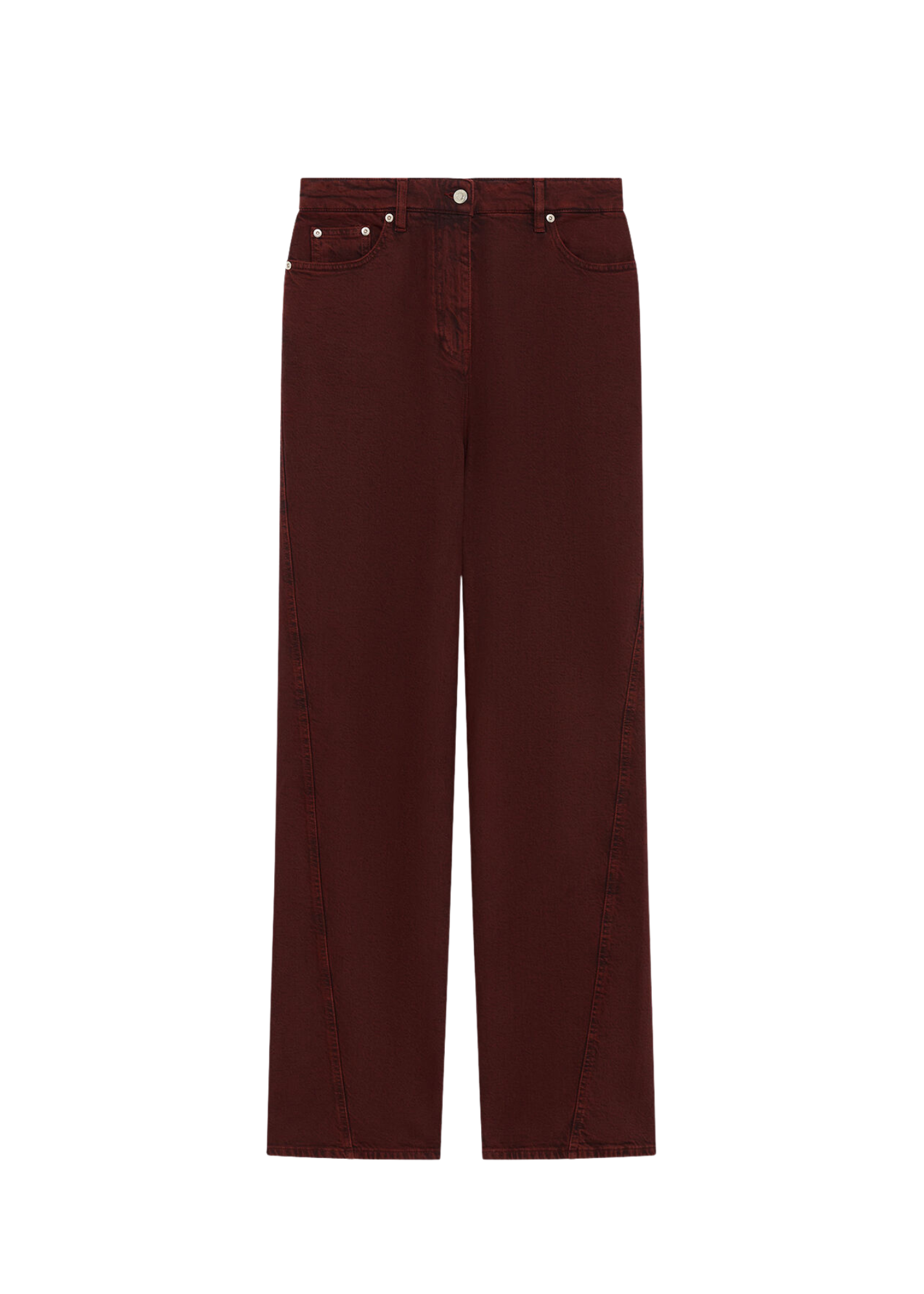 Maroon pants on a white background