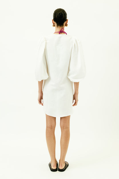 Solid Shirt with Voluminous Sleeves