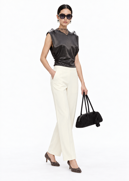 Bias Crepe Trouser
