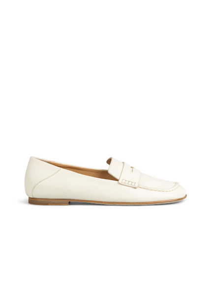 White loafer shoe on a white background