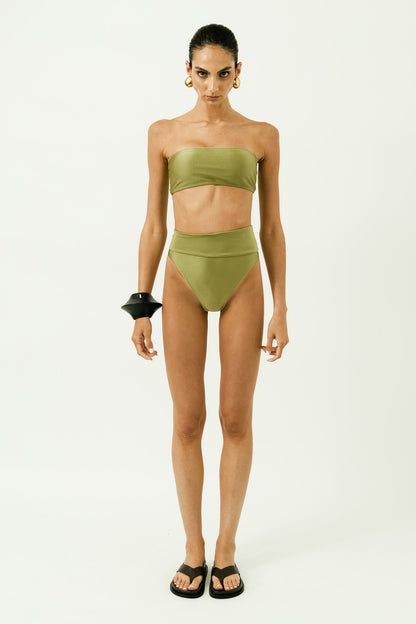 Réseau High-Leg Bandeau Bikini