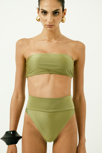 Réseau High-Leg Bandeau Bikini