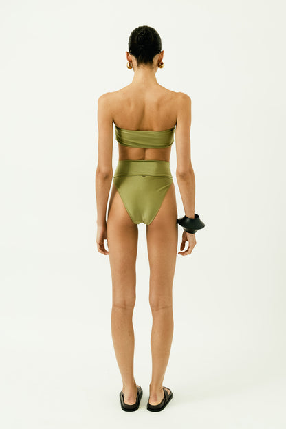 Réseau High-Leg Bandeau Bikini