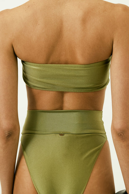 Réseau High-Leg Bandeau Bikini