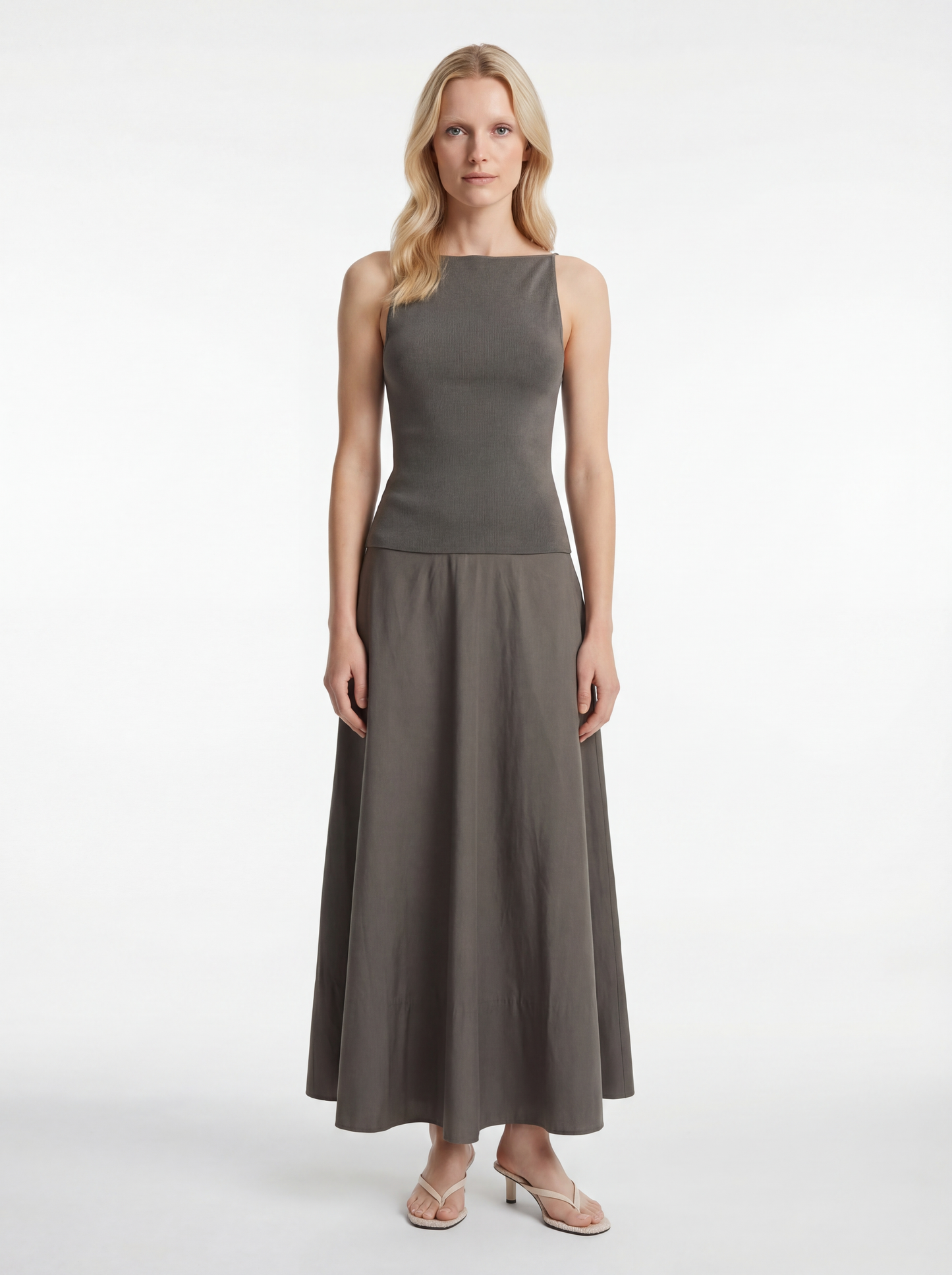 Backless Circle Hem Dress