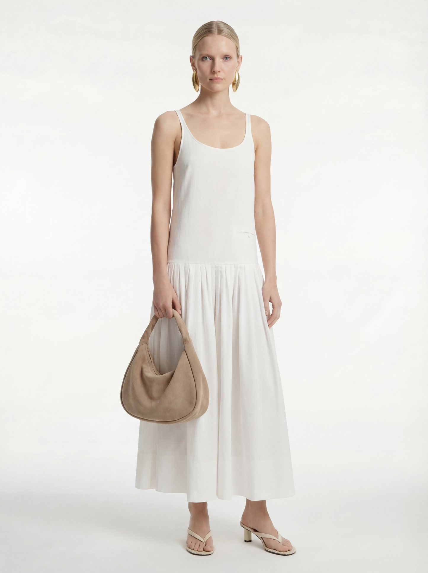 Relaxed Pleat Dress
