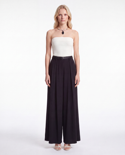 P.A.R.O.S.H Belted Wide-Leg Trouser, view 3