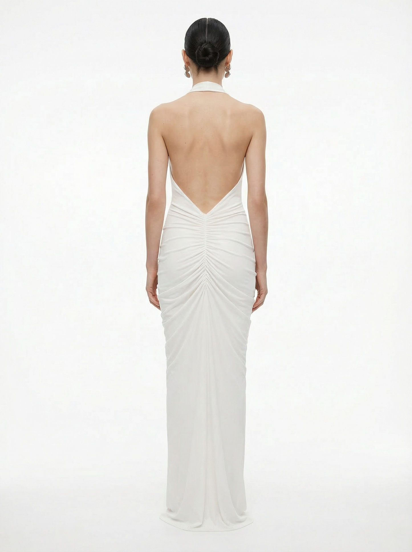 The 'Venus' Gathered Cupro Dress