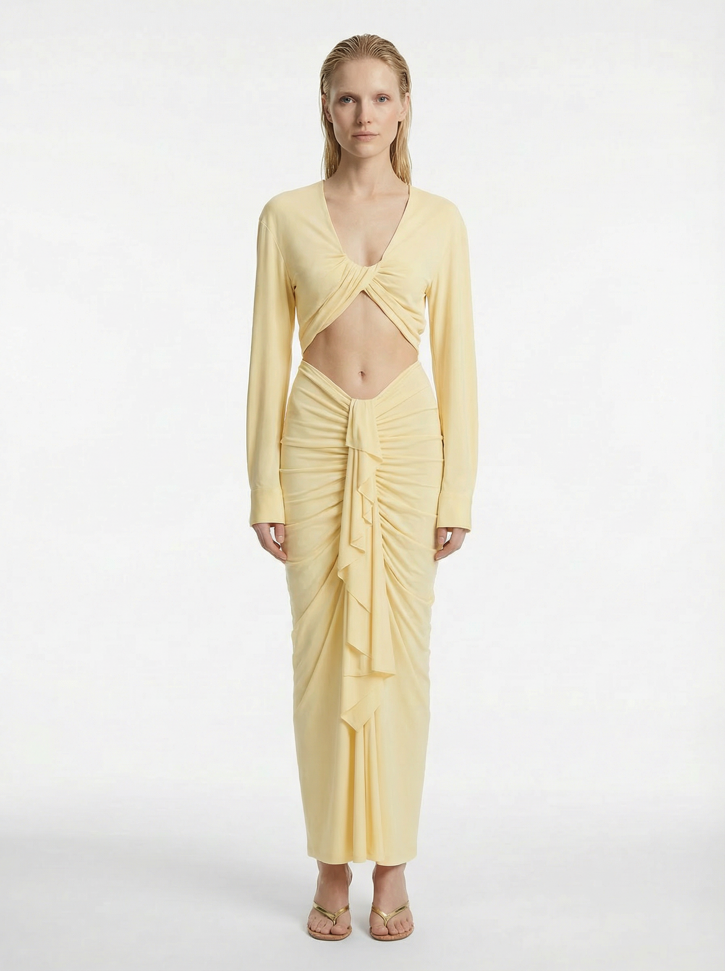 Vivenda Drape Front Skirt