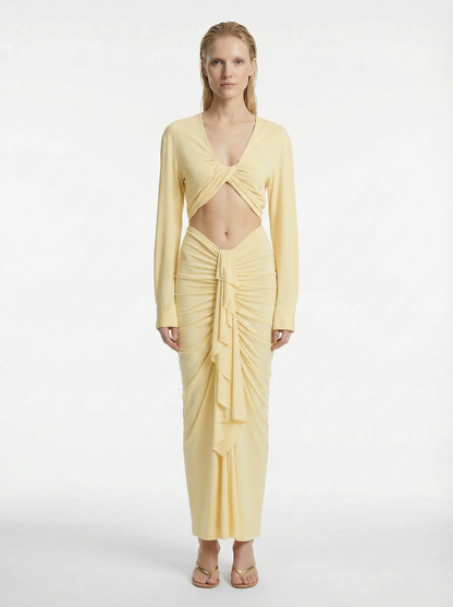 Vivenda Drape Front Skirt