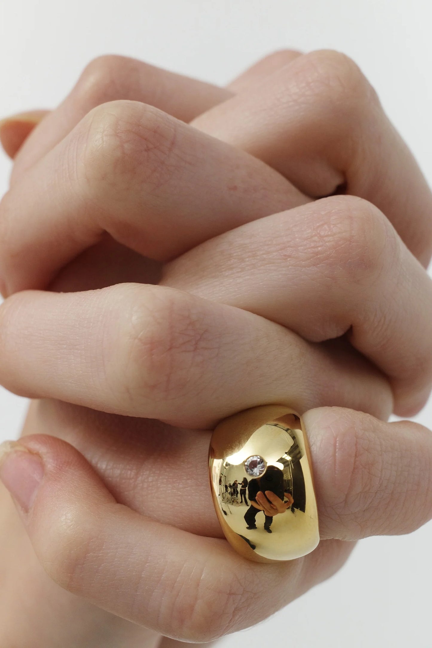 Fold Topaz Ring in Gold