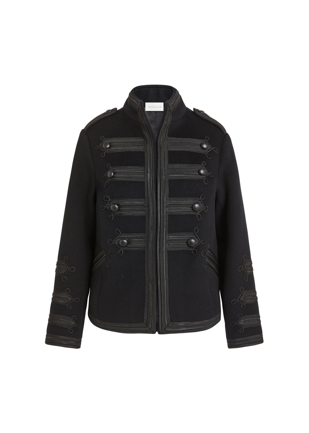 Braid-Trim Military Jacket