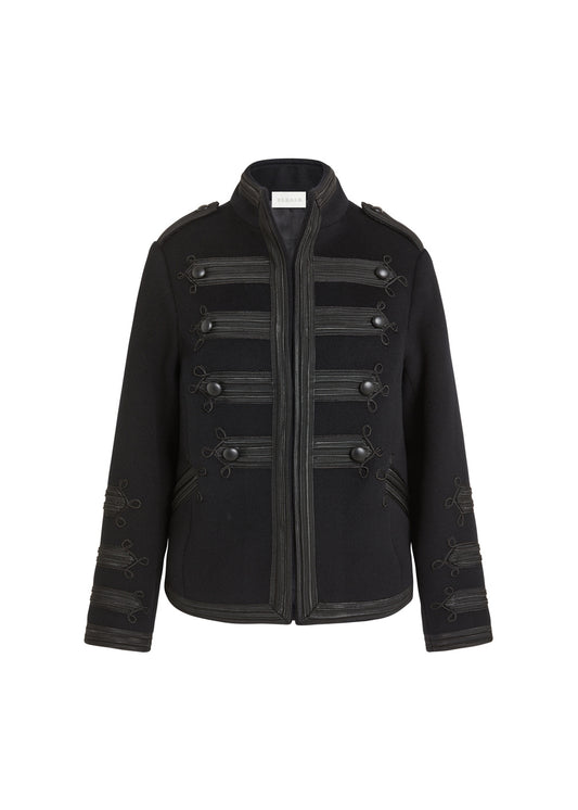 Braid-Trim Military Jacket