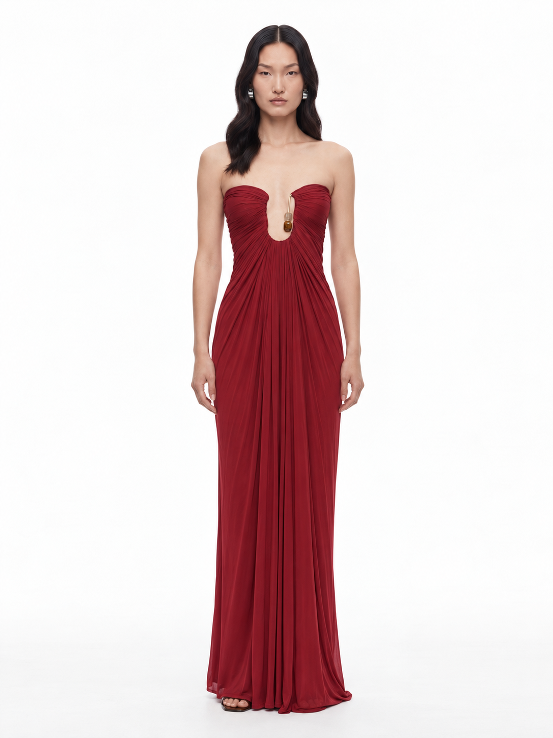 Helix Crystal Strapless Gown