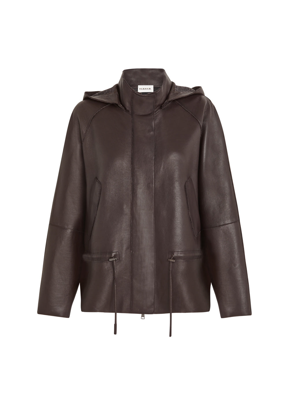 Leather Peplum Jacket