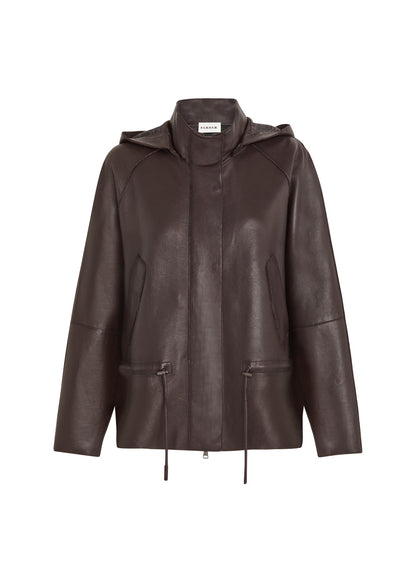 Leather Peplum Jacket