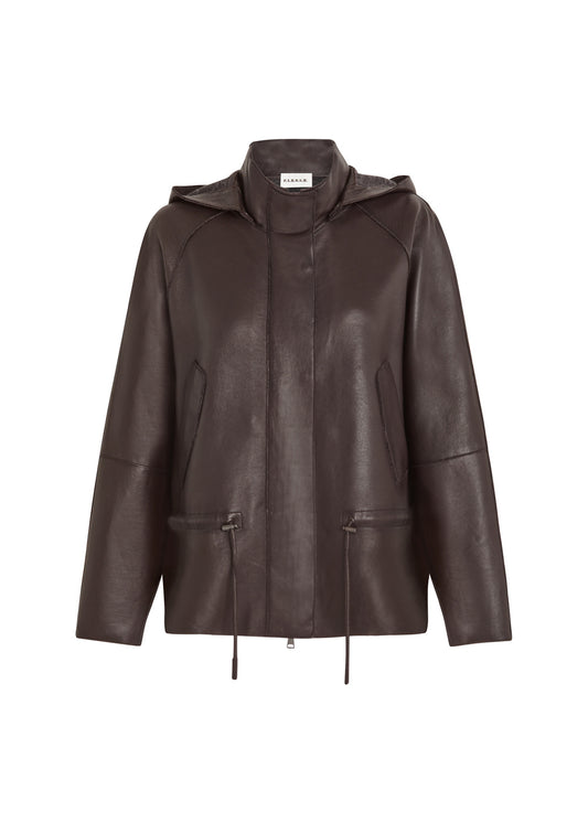 Leather Peplum Jacket