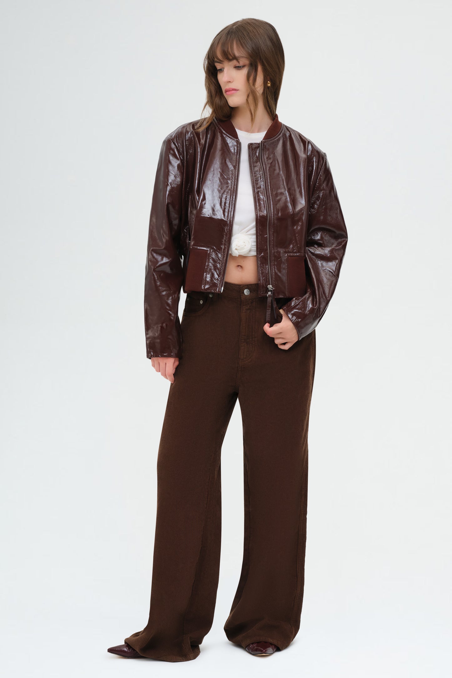 Herry Leather Bomber Jacket