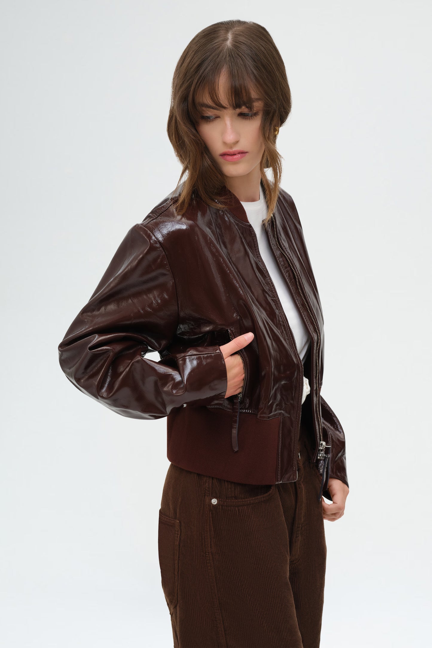 Herry Leather Bomber Jacket
