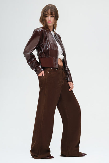 Kat Mid Waist Pants | Brown