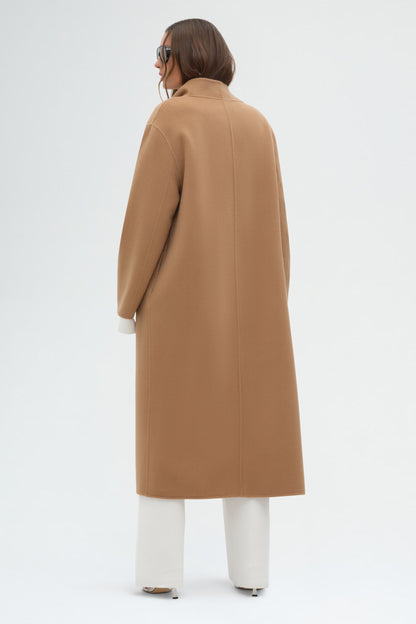 Maxi Coat with Scarf