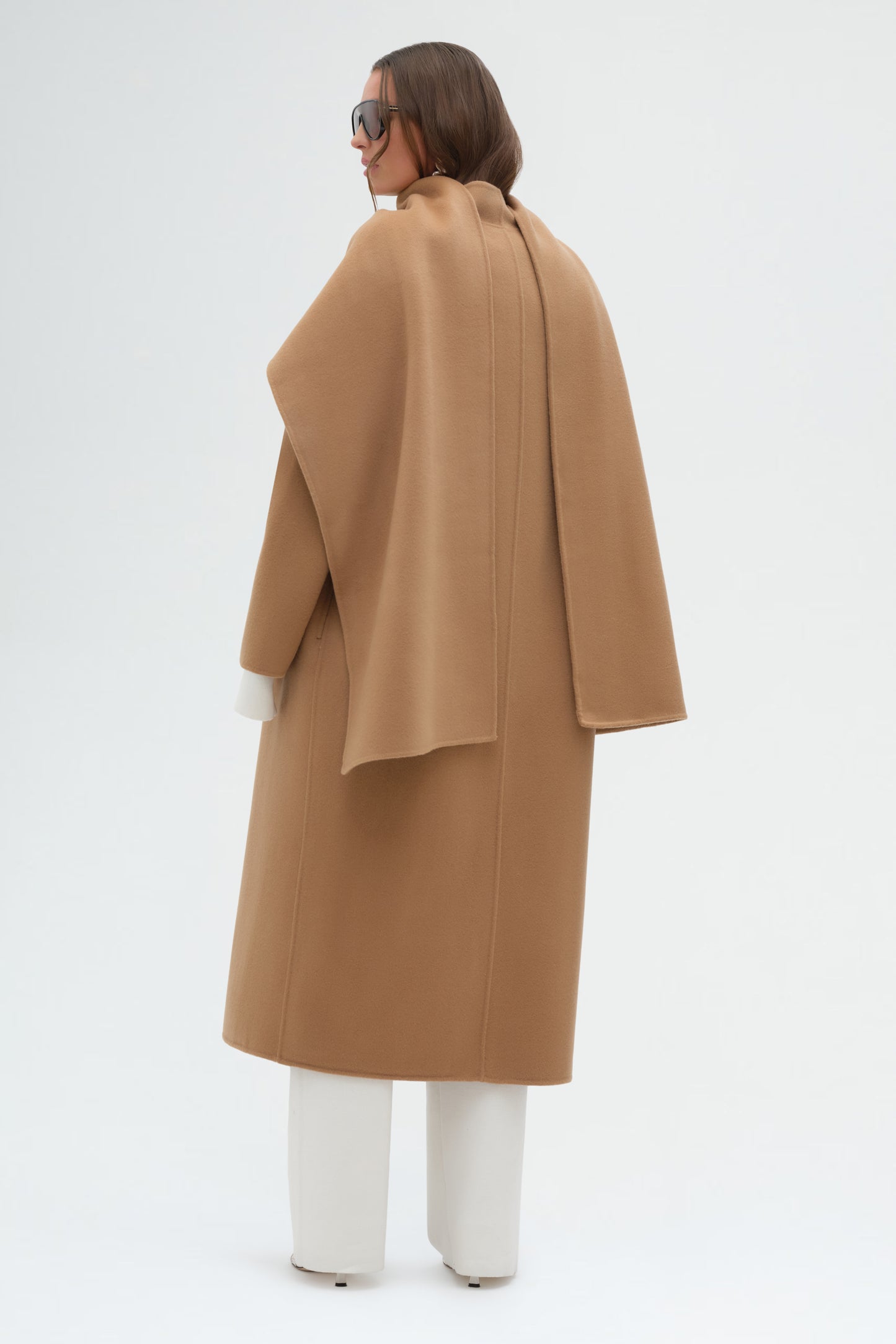Maxi Coat with Scarf