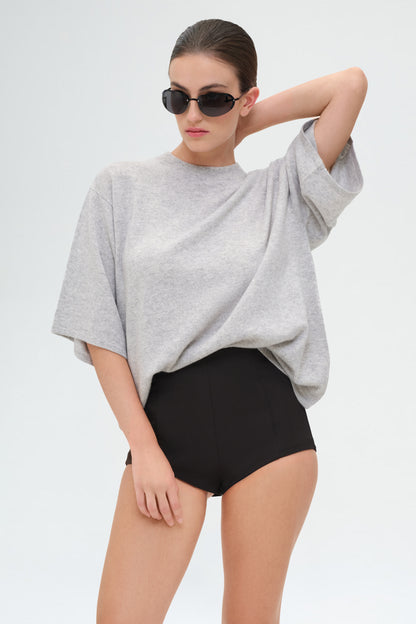 Cashmere Copain Tee | Grey Marle