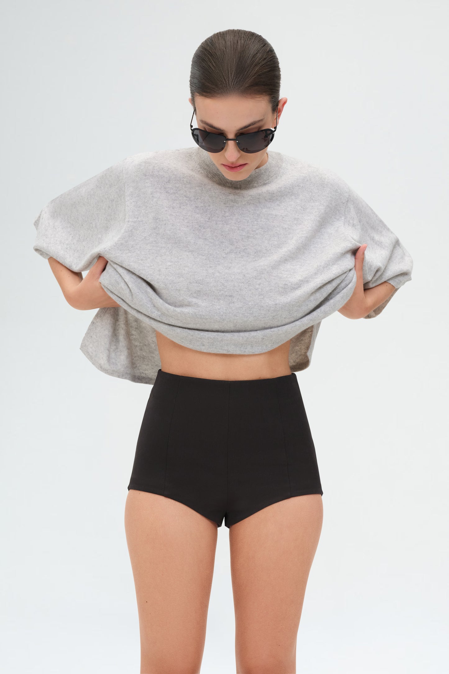 Cashmere Copain Tee | Grey Marle