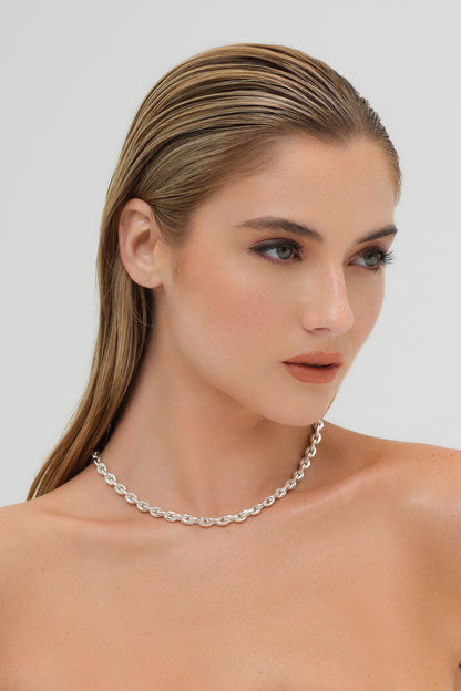Marina Chain Necklace in Silver