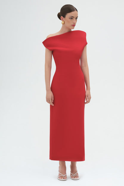 Assymetric Midi Dress