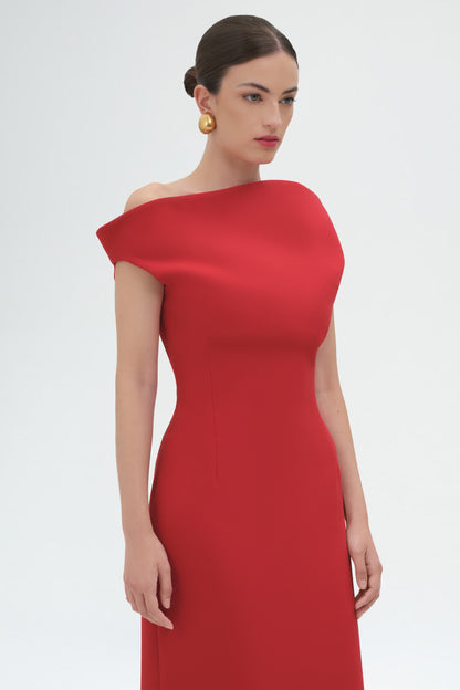 Assymetric Midi Dress
