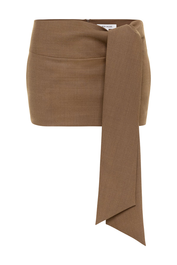 Aya Muse Illu Skirt in beige
