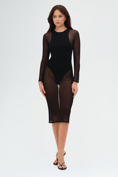 Emala Sheer Maxi Dress