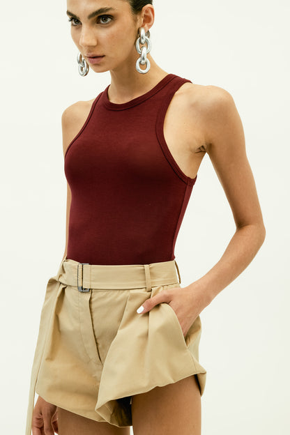 Jersey Tank in Currant