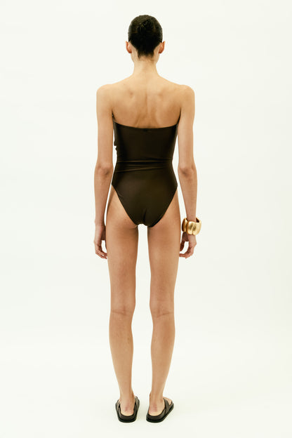 Waves Strapless Swimsuit