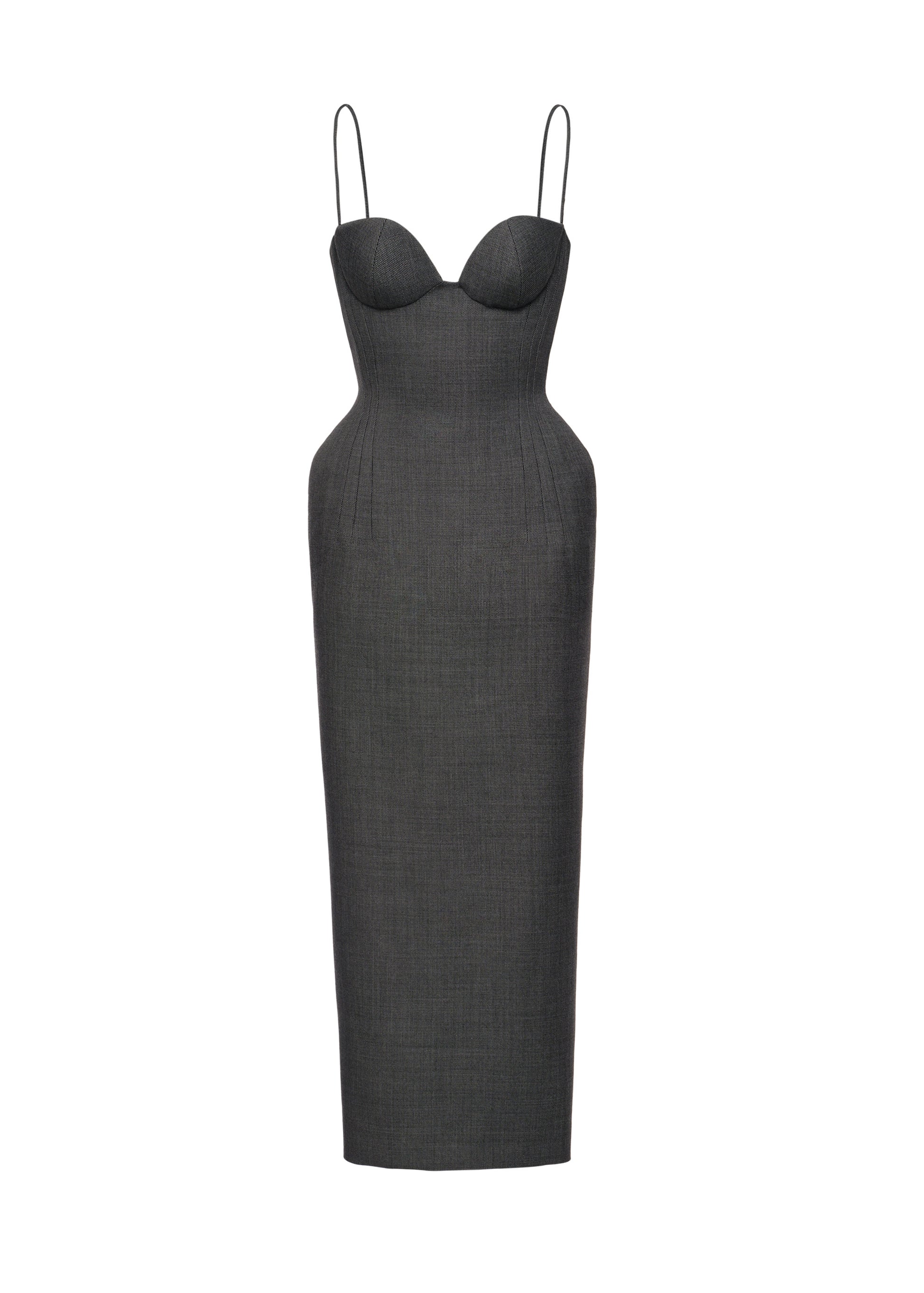 Wool Bustier Dress in Grey — Magda Butrym
