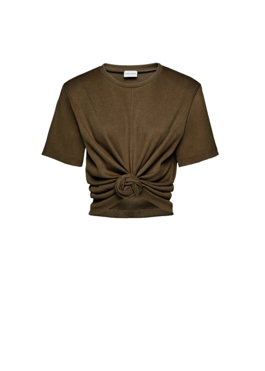 knotted t-shirt