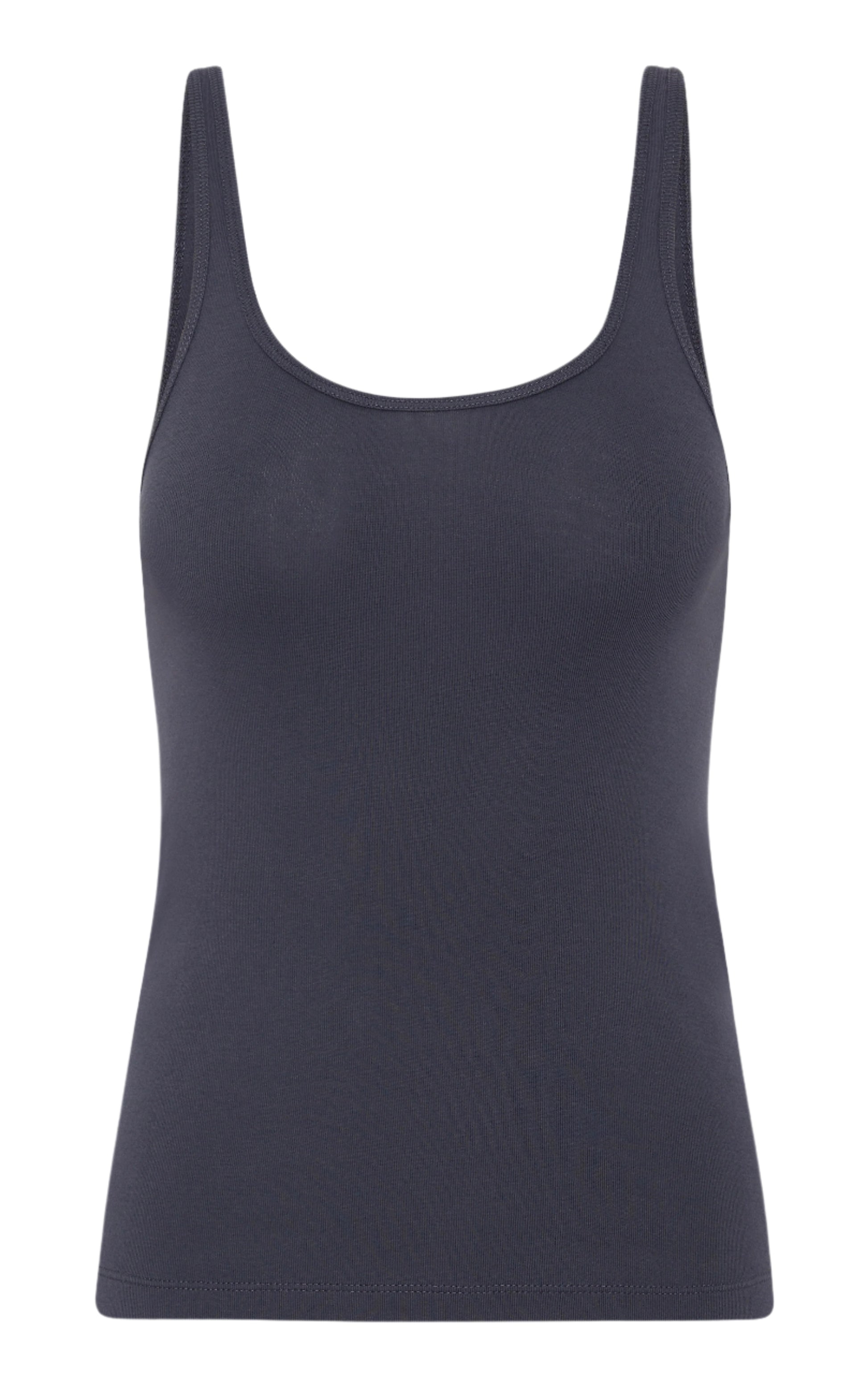 Black tank top on a white background
