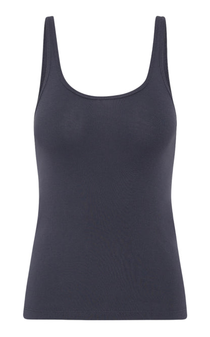 Black tank top on a white background