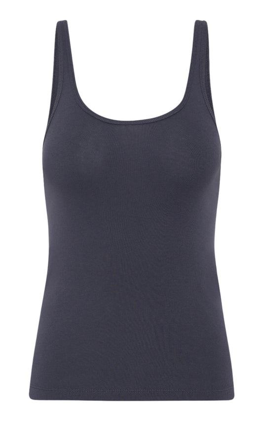 Black tank top on a white background