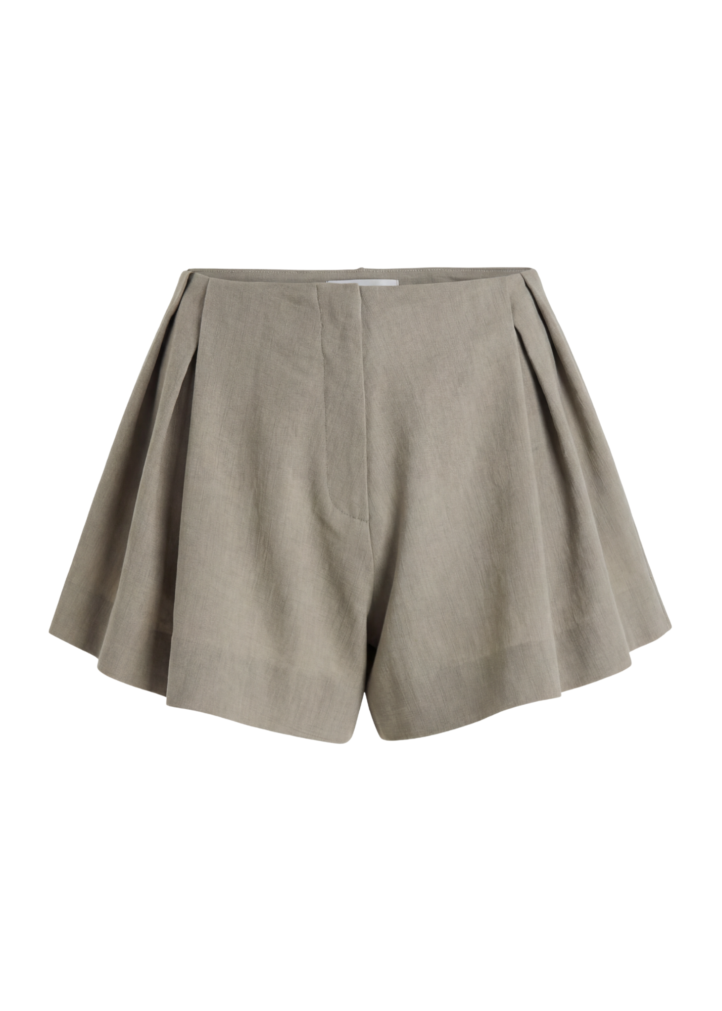 Beige shorts on a white background