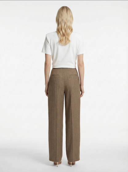 Plinth Herringbone Trouser