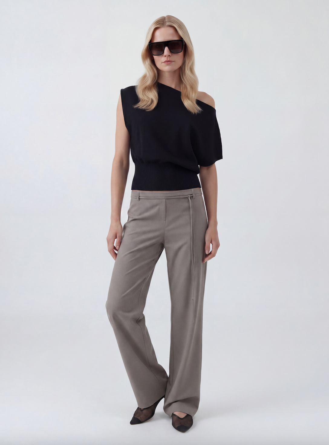 Cashmere Asymm Top