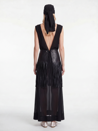 Fringe Belt Skirt