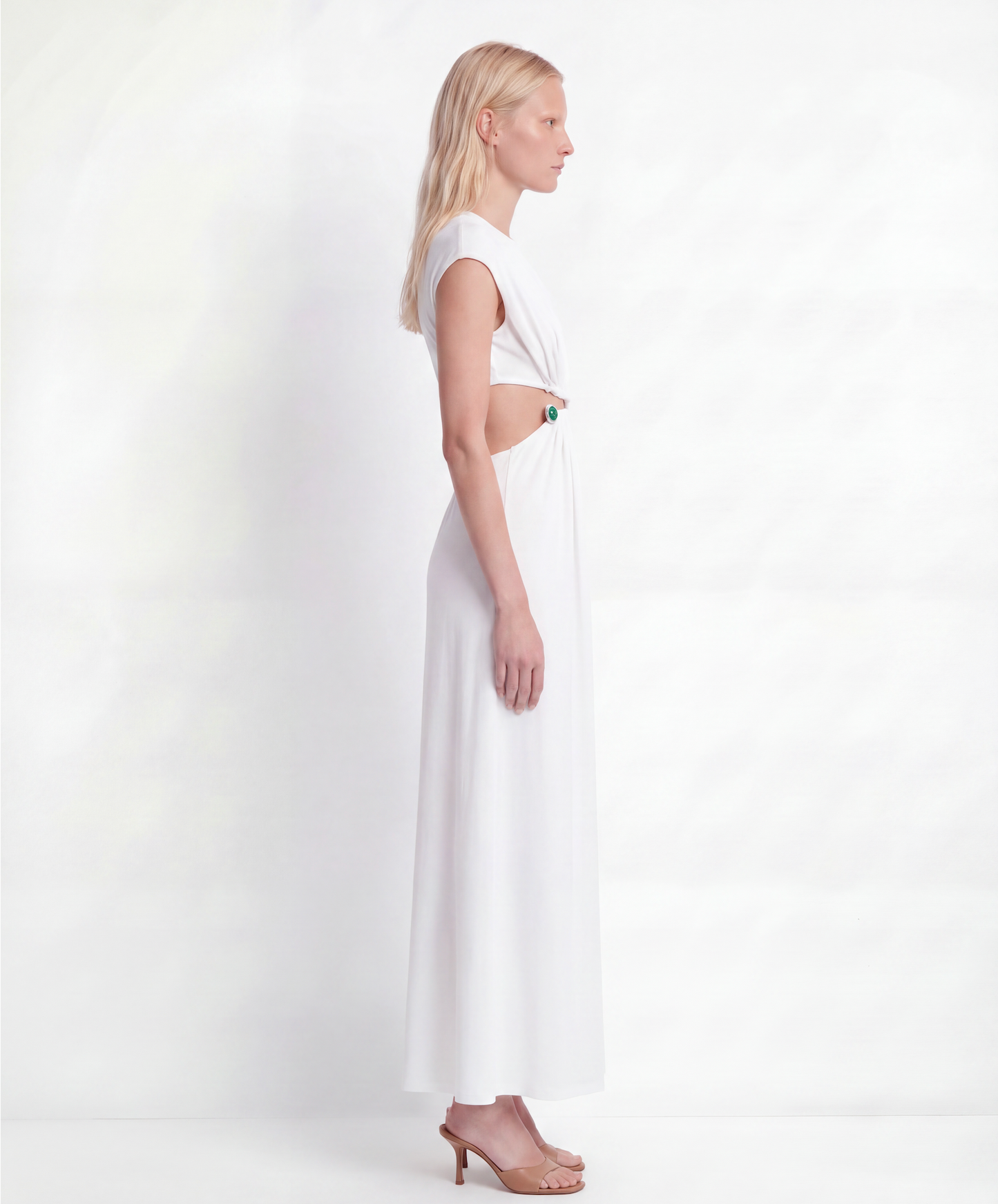 Droplet Crystal Clasp Tank Dress