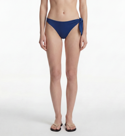 Tie-Side Bikini Bottom in Blue